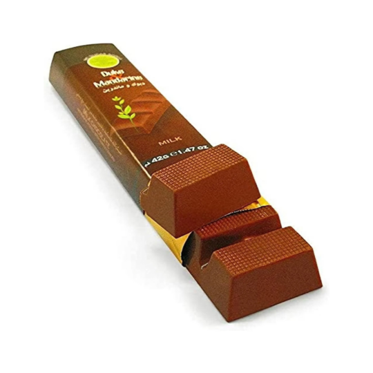 DUKE & MANDARINE SUGAR FREE MILK CHOCOLATE BAR 42GR