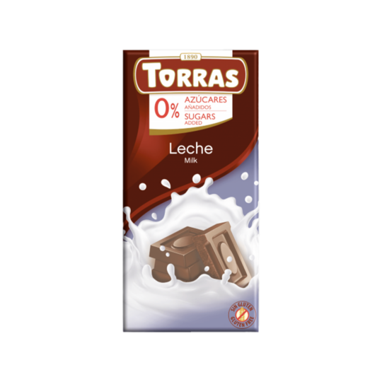 TORRAS SUGAR FREE & GLUTEN FREE MILK CHOCOLATE 75GR