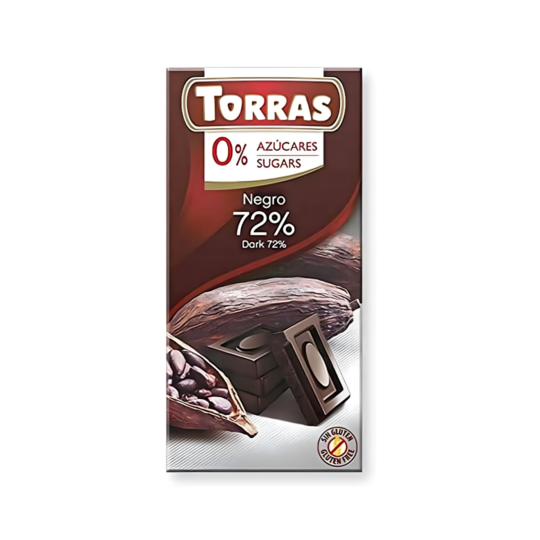 TORRAS 72% DARK COCOA CHOCOLATE 75GR