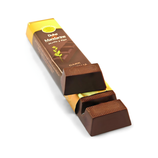 DUKE & MANDARINE SUGAR FREE DARK ORANGE CHOCOLATE BARS 42GR