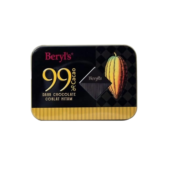 BERYL'S 99% Cacao Dark Chocolate Mini Tin Box 108GR