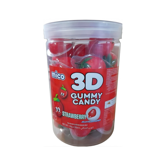 Mico 3D Gummy Candy Strawberry