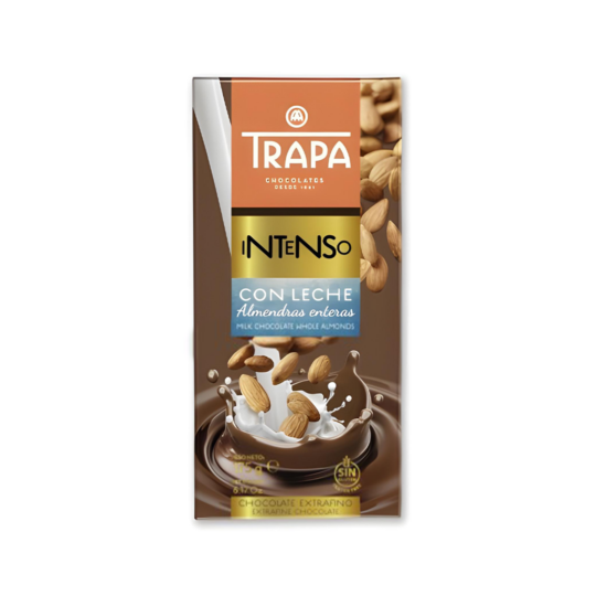 TRAPA INTENSO MILK CHOCOLATE WITH ALMONDS