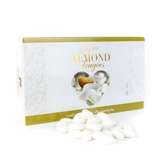MAXTRIS ALMOND DRAGEE WHITE COLOR 500GR