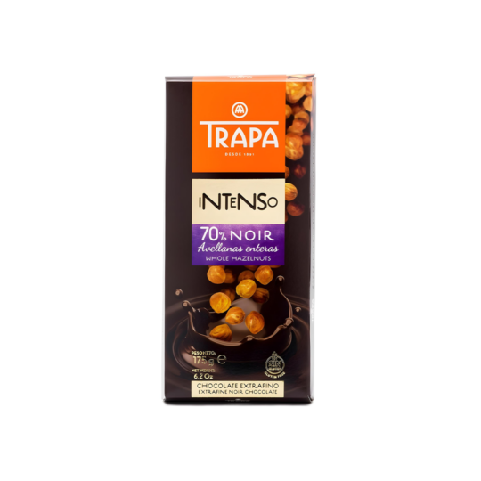 TRAPA INTENSO DARK CHOCOLATE 70% HAZELNUTS