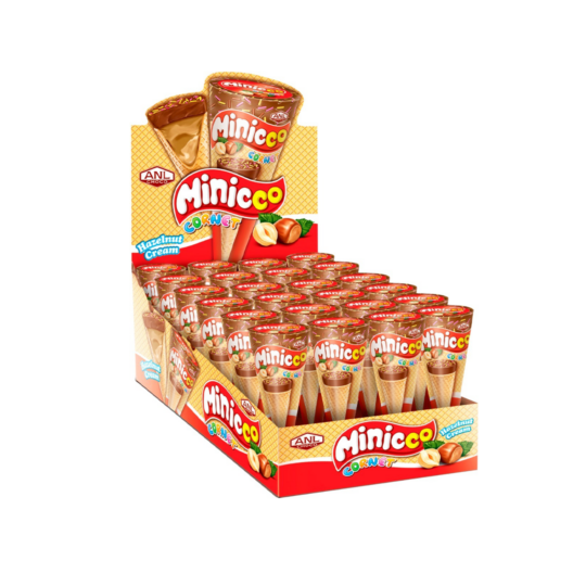 ANL MINICCO CORNET HAZELNUT CONES