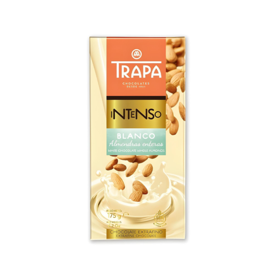 TRAPA INTENSO WHITE CHOCOLATE WITH ALMONDS