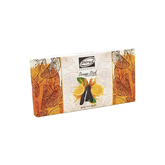 BINDORANGE STICKS COATED WITH DARK CHOCOLATES