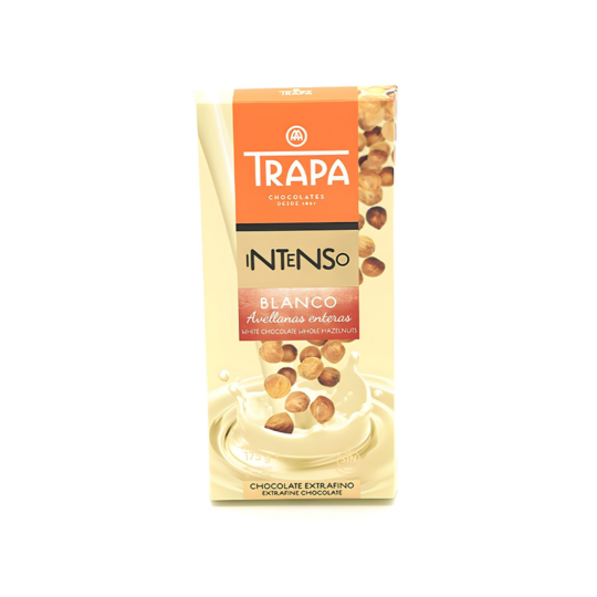 TRAPA INTENSO WHITE CHOCOLATE WITH HAZELNUTS