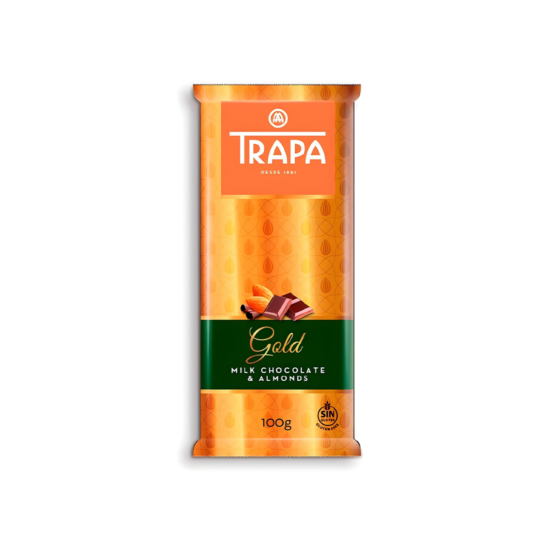 TRAPA GOLD MILK CHOCOLATE & ALMONDS