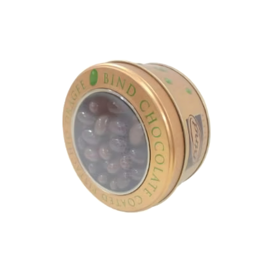BIND Pistachio Milk Chocolate Coated Dragee Round Tin 125g