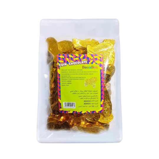 BONABON CHOCOLATE Gold FOIL FISH