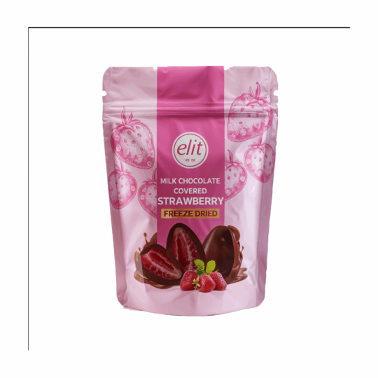 ELIT Milk chocolate covered strawberry 80GR