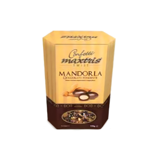 MAXTRIS ALMOND IN DARK CHOCOLATE HEXAGON 220GR