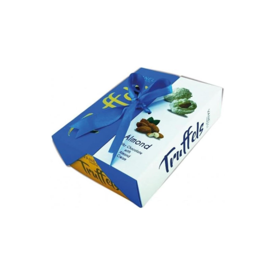 TRUFFELS WHITE TRUFFE CHOCOLATE WITH ALMOND AND COCONUT 195GR BOX