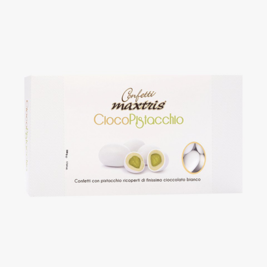 MAXTRIS CIOCO PISTACHIO CHOCOLATE DRAGEE BOX 500GR WHITE COLOR