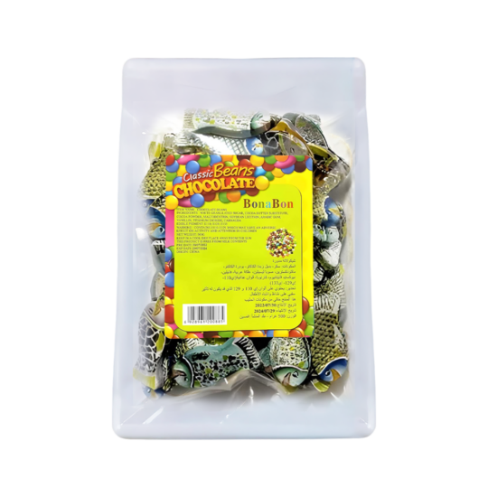 BONABON CHOCOLATE SILVER FOIL FISH