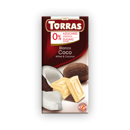 TORRAS SF WHITE AND COCONUT CHOCOLATE
