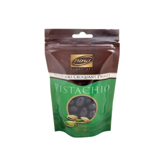 BIND DARK CHOCOLATE COATED PISTACHIO DRAGEE - BAG