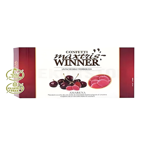 CONFETTI MAXTRIS RED CHERRY FLAVOURED 1 Kg.