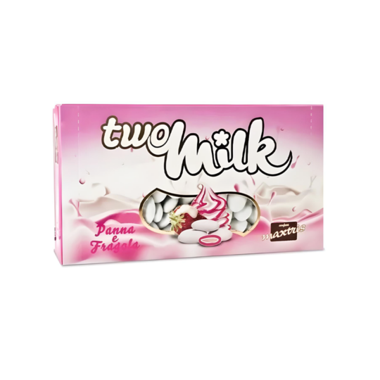 MAXTRIS TWO MILK YOGURT AND RAPSBERRY CHOCOLATE DRAGEES BOX 1KG