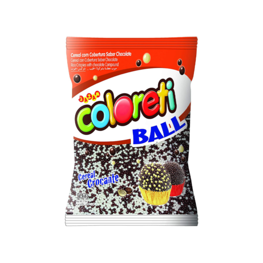 JAZAM COLORETI MICROBALL CHOCOLATES COATED CEAREALS BLACK AND WHITE 500GR BAG