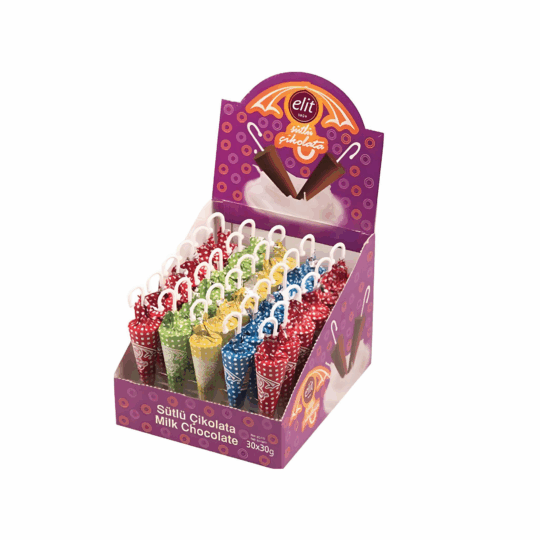 Elit Chocolate Umbrella 30-Pack 17 g, Assorted
