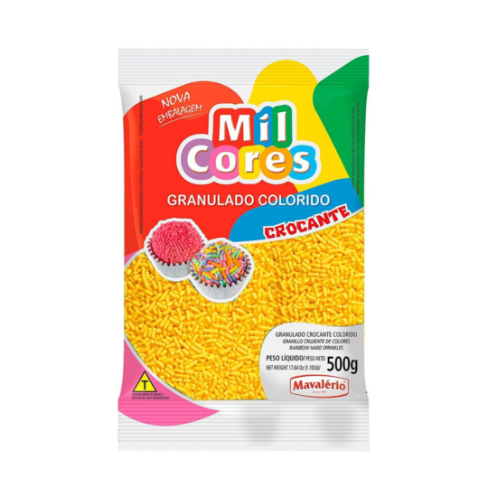 MAVALERIO MIL CORES YELLOW SPRINKLES 500GR