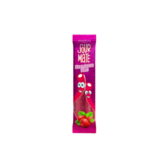 VANELLI SOUR MATE LIQUORICE STICK STRAWBERRY 20GR BOX