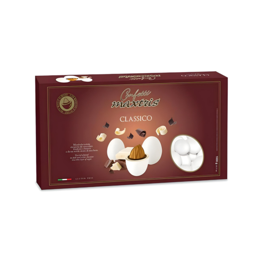 CONFETTI MAXTRIS White Chocolate Dragees Box 1KG