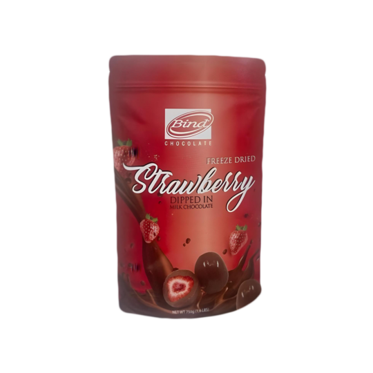 MILK CHCOLATE COATED FREEZ DRIED WHOLE STRAWBERRY DRAGEES