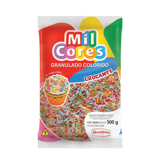 Mavalerio Mil Cores Rainbow Hard Sprinkles 500 g