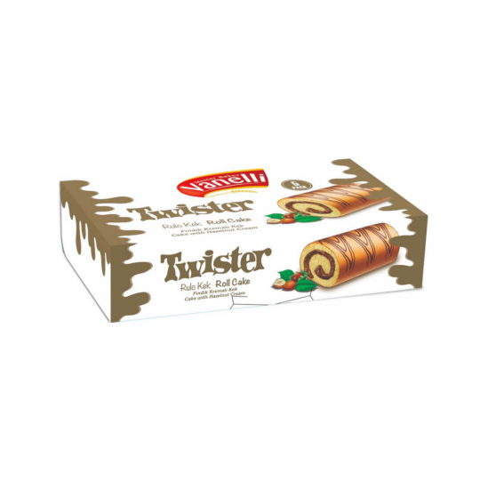 VANELLI TWISTER SUISS ROLL CAKE (HAZELNUT) 35GR