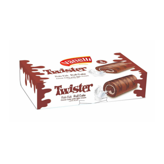 VANELLI TWISTER SUISS ROLL CAKE (MILKY) 35GR