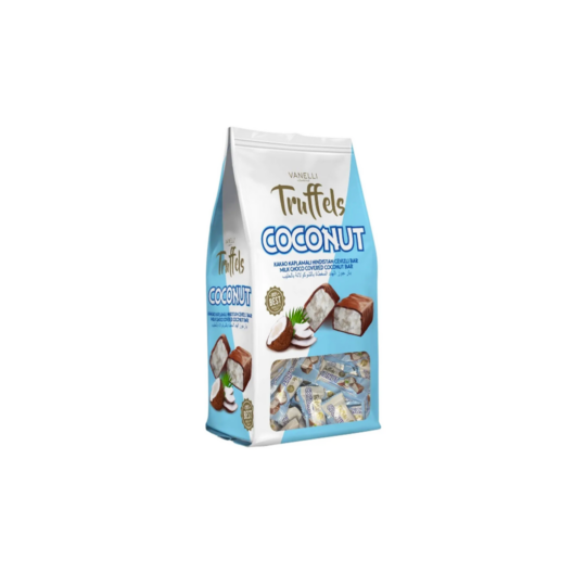 VANELLI TRUFFELS MILK CHOCOLATE COCONUT 900 GR BAG