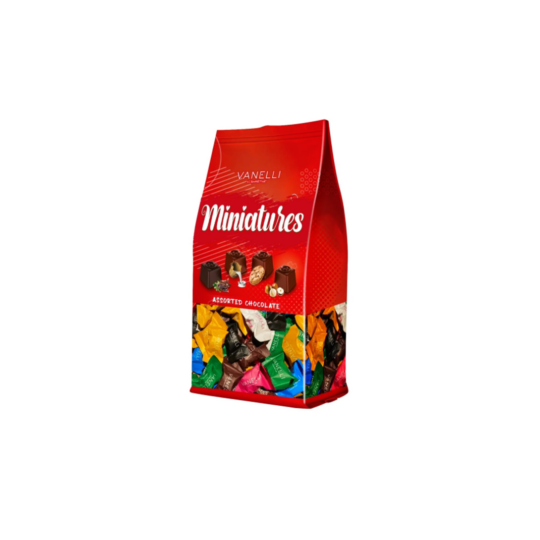 VANELLI MINIATURES ASSORTED MINI MILK CHOCOLATE 800GR BAG