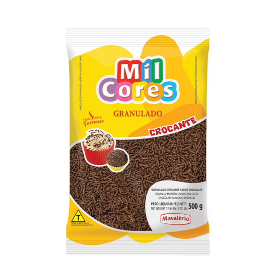 MAVALERIO MIL CORES CHOCOLATE FLAVORED HARD SPRINKLES 500GR