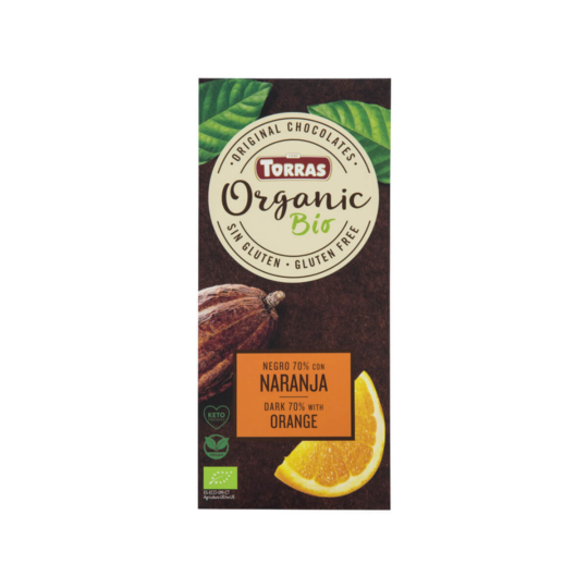 TORRAS ORGANIC 70% DARK CHOCOLATE WITH ORANGE