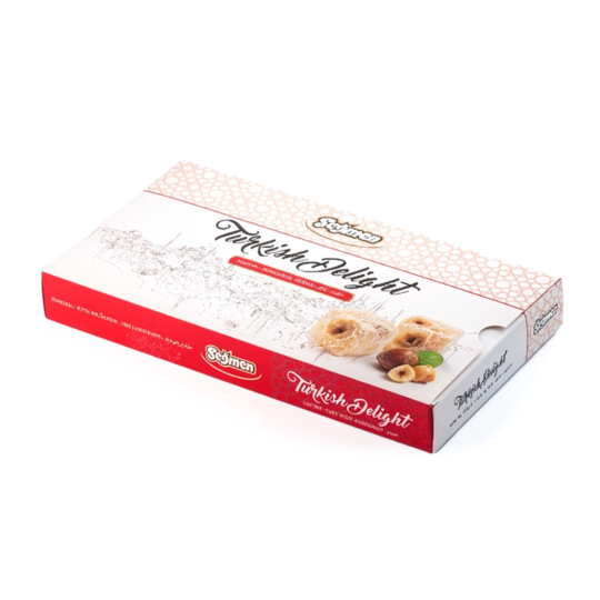 SEGMEN TURKISH DELIGHT WITH HAZELNUT 500GR BOX