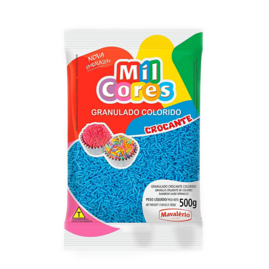 MAVALERIO MIL CORES BLUE SPRINKLES 500GR