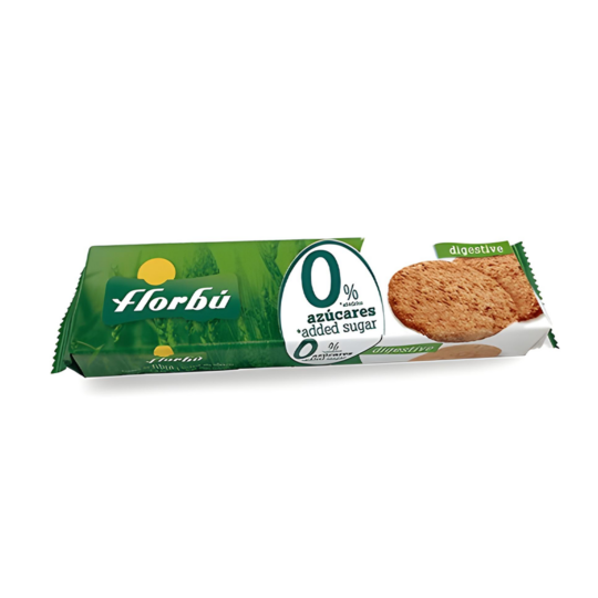 FLORBU SUGAR FREE DIGESTIVE COOKIES 150Gr